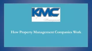 How Property Management Companies Work