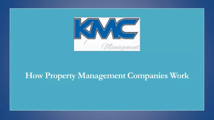 how property management companies work