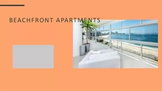 Beachfront appartements