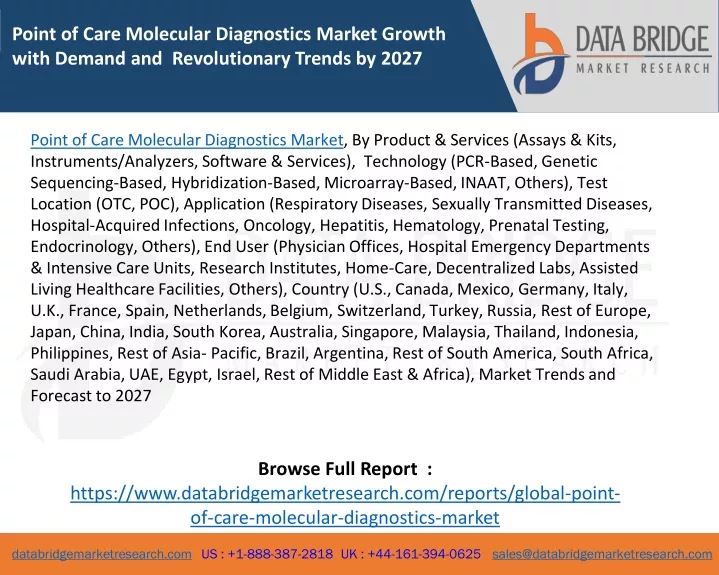 point of care molecular diagnostics market growth