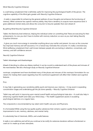 Neurofy Pills Reviews – Legit Brain Booster Supplement?