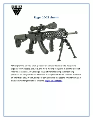 ruger 10 22 chassis