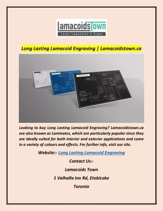 Long Lasting Lamacoid Engraving | Lamacoidstown.ca