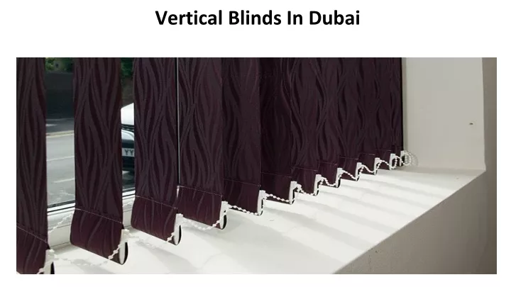 vertical blinds in dubai