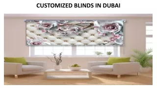customized blinds in dubai