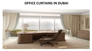 office curtains in dubai