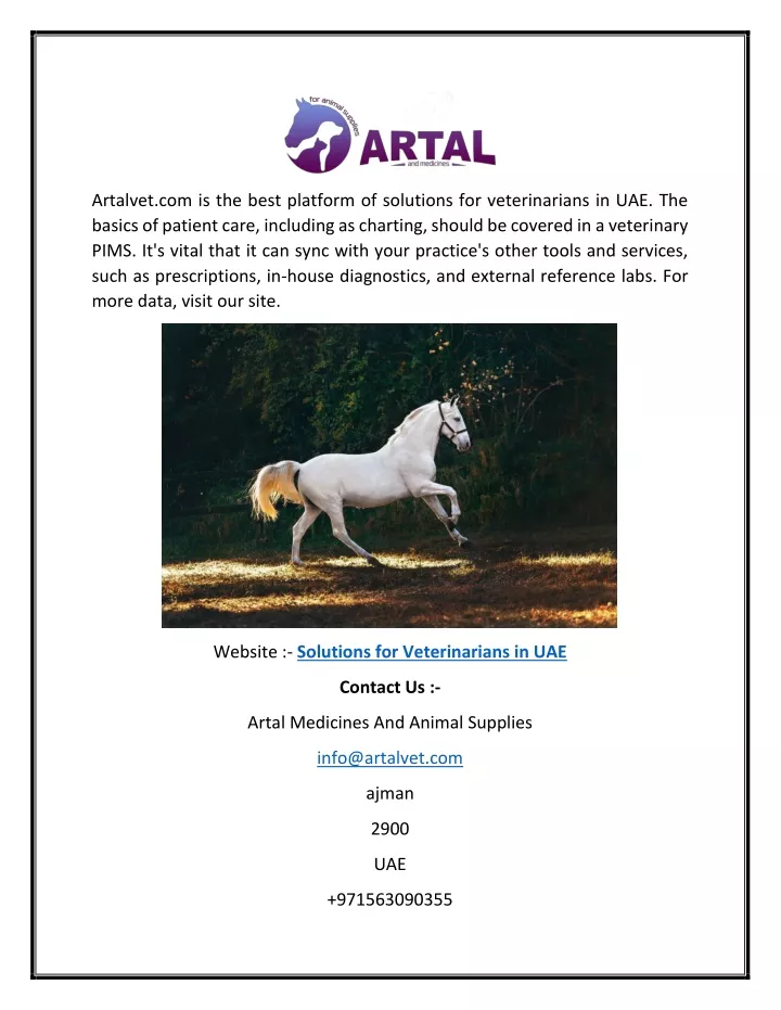 artalvet com is the best platform of solutions