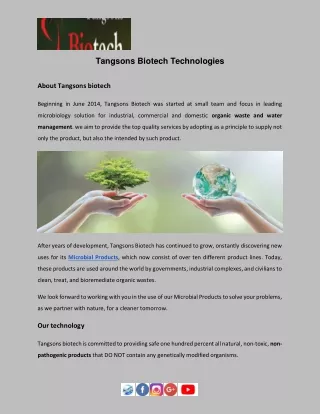 Tangsons Biotech Technologies