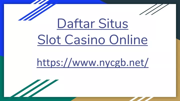 d aftar situs slot casino online