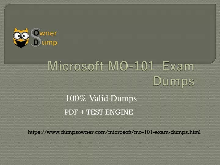 microsoft mo 101 exam dumps