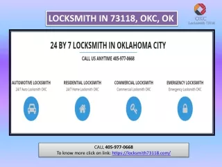 locksmith in 73118 okc ok