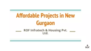 affordable projects in new gurgaon