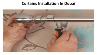 curtains installation in dubai