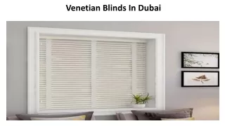venetian blinds in dubai