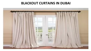blackout curtains in dubai