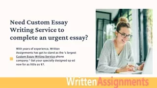 Written Assignment