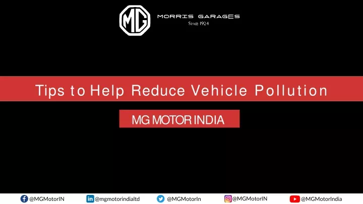 tips to help reduce vehicle pollution