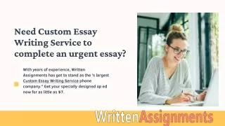 Written Assignment