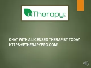 chat with a licensed therapist today https etherapypro com