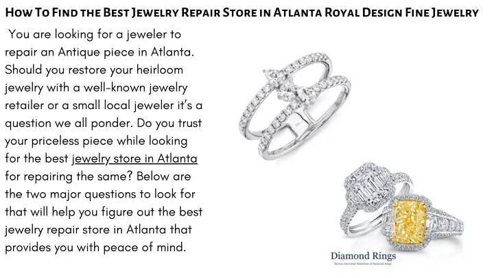 how to find the best jewelry repair store