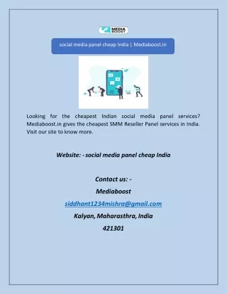 social media panel cheap India | Mediaboost.in