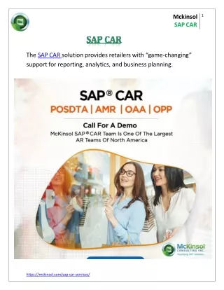 m c k i n s o l sap car