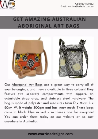 Get Amazing Australian Aboriginal Art Bags