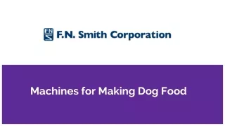 machines for making dog food