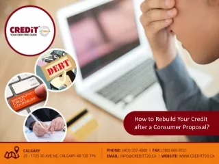 how to rebuild your credit after a consumer