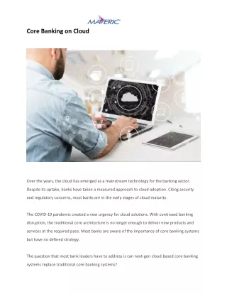 core banking on cloud