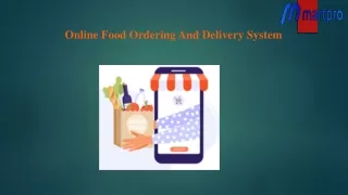 online food ordering and delivery system