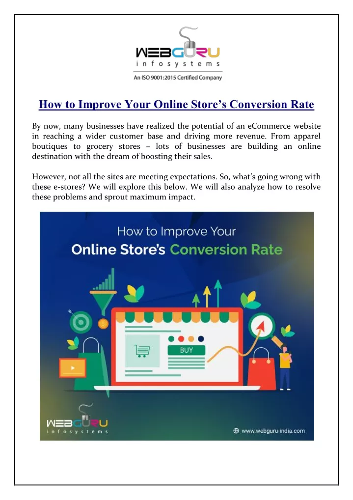 how to improve your online store s conversion rate