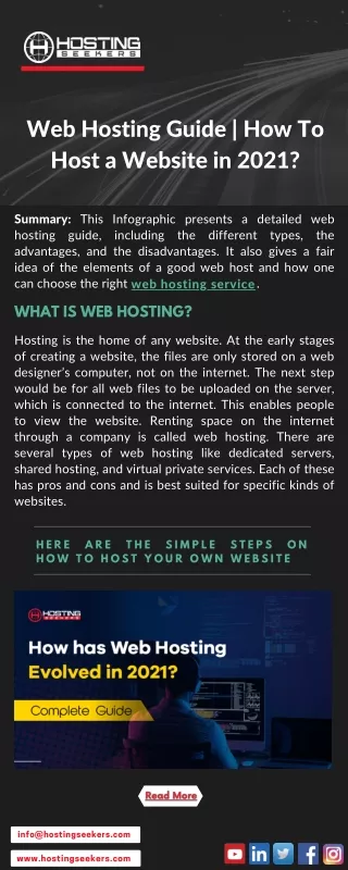 web hosting guide how to host a website in 2021