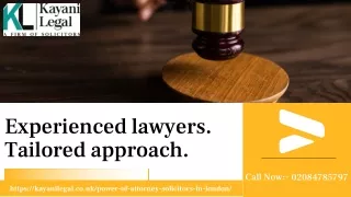 Power Of Attorney Solicitors London
