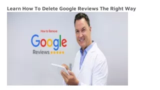 learn how to delete google reviews the right way