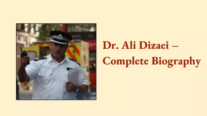 dr ali dizaei complete biography