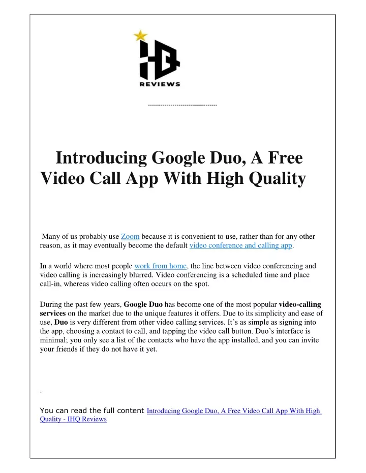 introducing google duo a free video call app with
