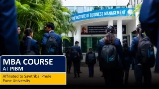 MBA Course at PIBM