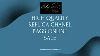 High Quality Replica Chanel Bags Online Sale