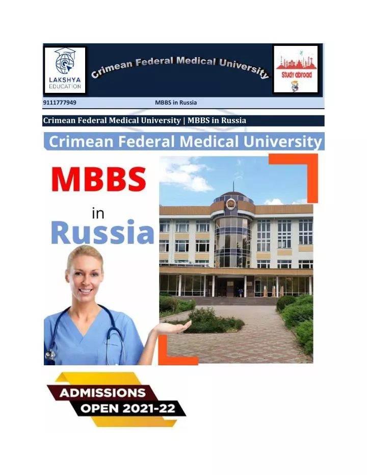 9111777949 mbbs in russia