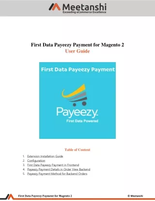 first data payeezy payment for magento 2 user