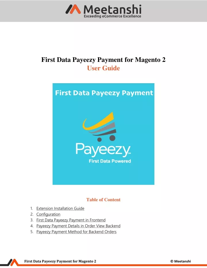 first data payeezy payment for magento 2 user