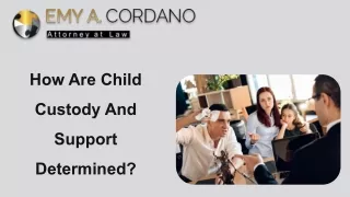 How Are Child Custody And Support  Determined?