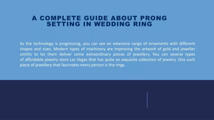 a complete guide about prong setting in wedding ring