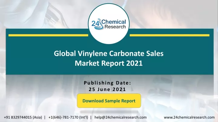 global vinylene carbonate sales market report 2021