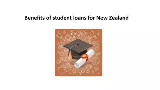 Benefits of student loans for New Zealand