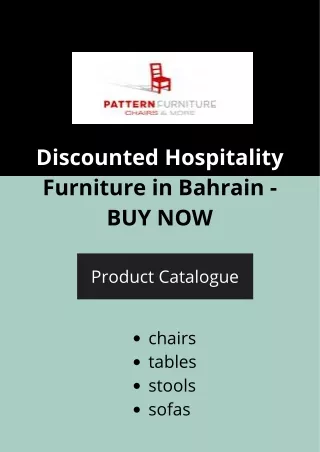 Discounted Hospitality Furniture in Bahrain - BUY NOW