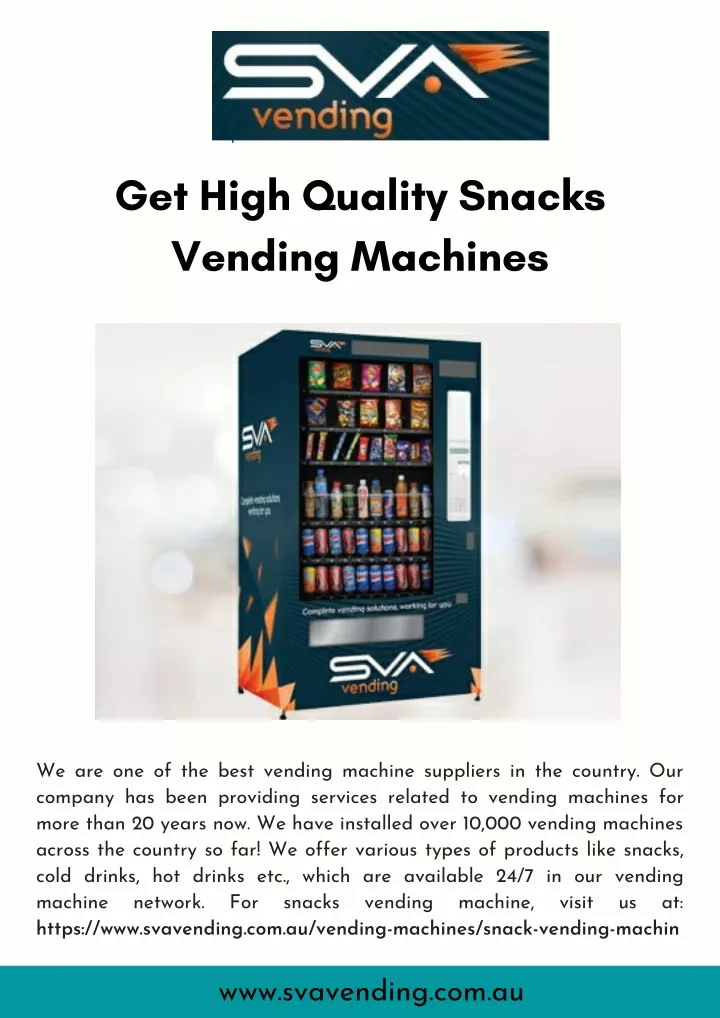 get high quality snacks vending machines