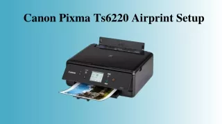 canon pixma ts6220 airprint setup
