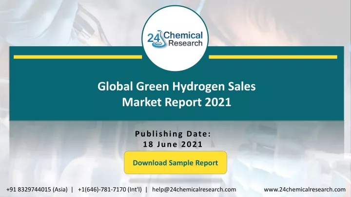 global green hydrogen sales market report 2021